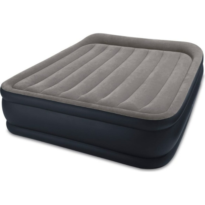 Надувная кровать INTEX Deluxe Pillow Rest Raised Bed 64136, 152×203×42 см, встроенный насос 220V